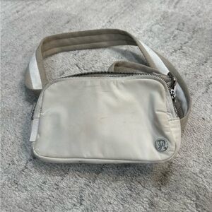 Lululemon Athletica Cream Belt Bag Minimalist Design
